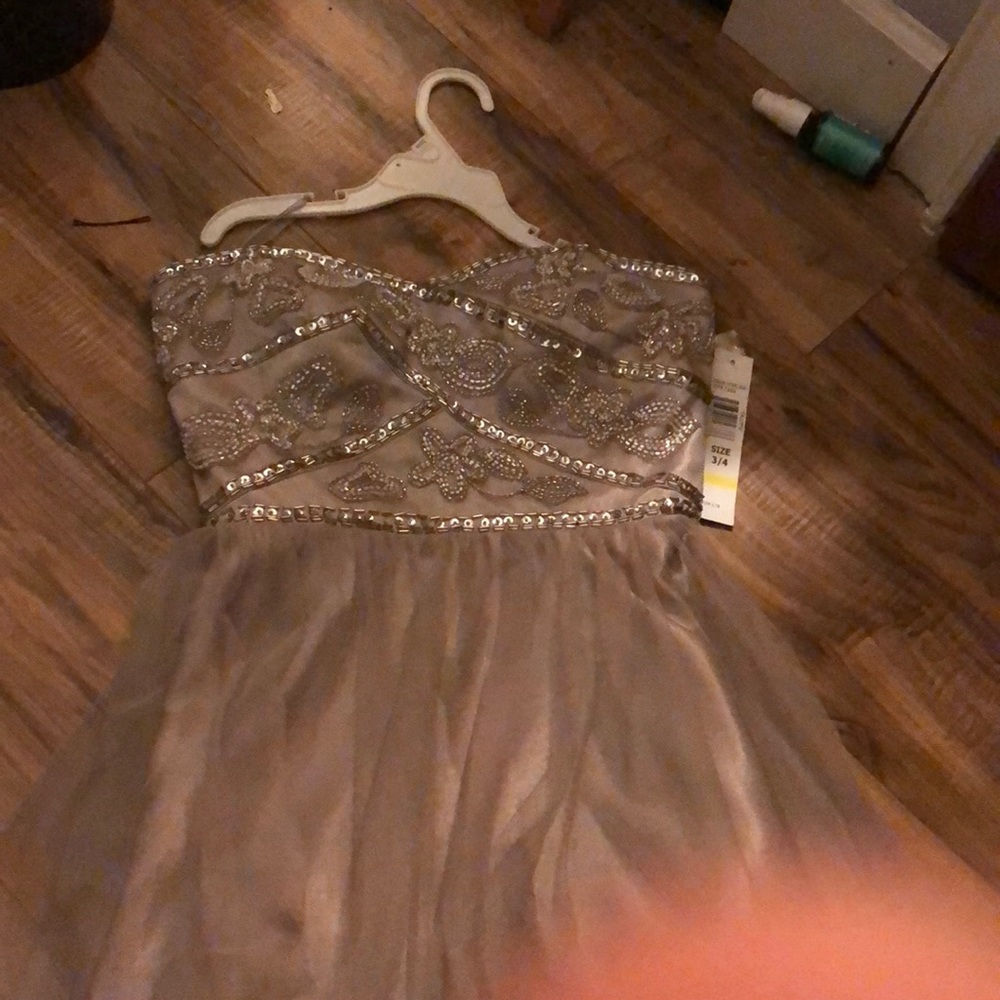 Short strapless dress